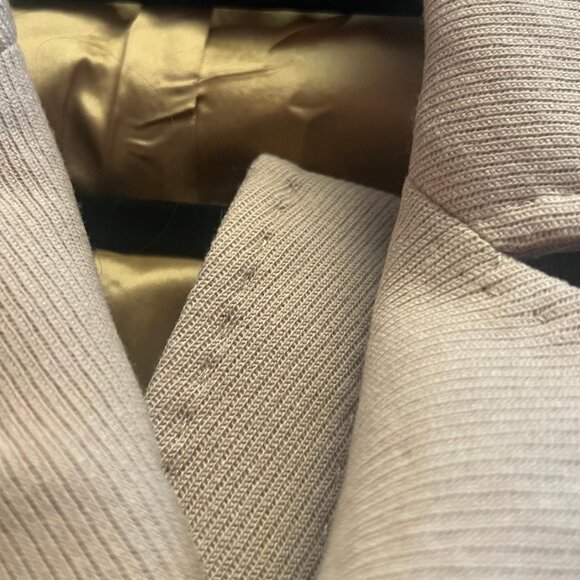 Sisley Italy Wool Blend Double-Breasted Trench Coat - Tan/Beige - Size 40 - Picture 8 of 9